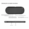 Pillow Speaker Under Pillow Speaker Multifunction Stereo Deep Bass Mini Bluetooth Conduction Speaker for Sleeping Mini Speaker 4