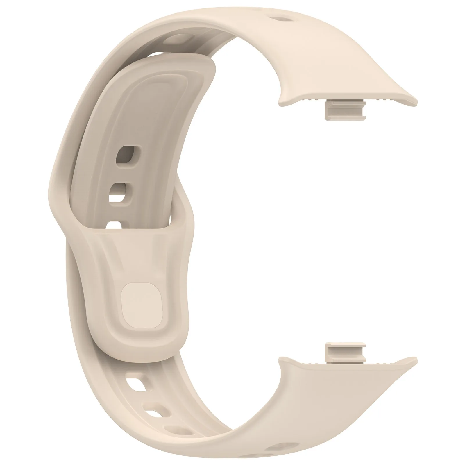 Enhanced Silicone Sport Wristband for Smartwatches - Fashionable Watch Strap with Buckle