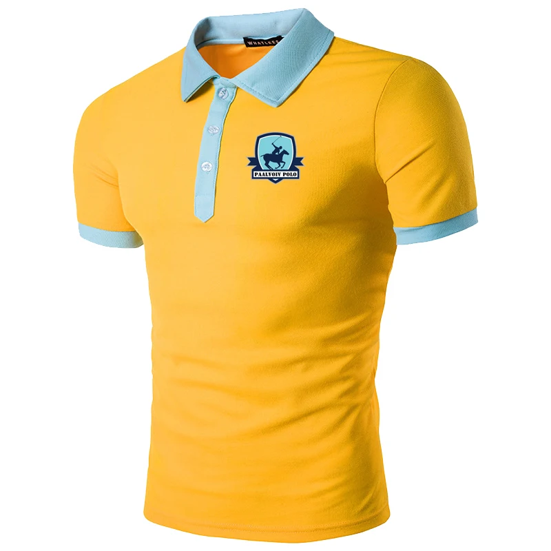 

HDDHDHH брендовая Новая Летняя мужская Тонкая футболка-поло с коротким рукавом и отложным воротником