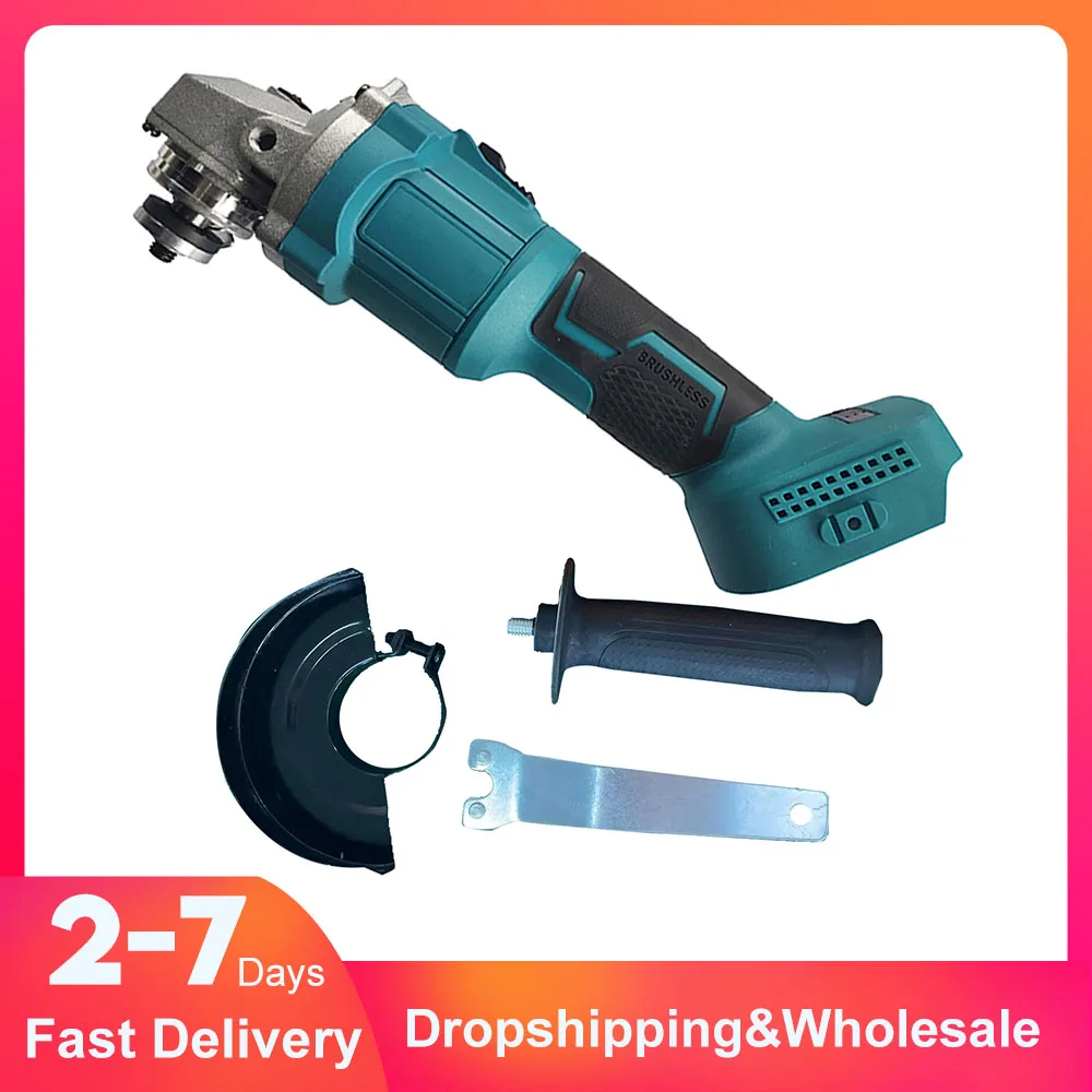 Brushless Cordless Rechargeable Angle Grinder 100mm For 18V Makita  Battery DIY Power Tool Saw Blade Cutting Machine Polisher woodworking chain saw sharpener chain grinder quick chain grinding tool chain grinding stone saw blade sharpener tools
