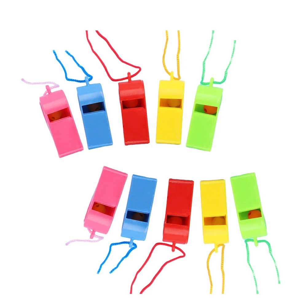 

24Pcs Plastic Whistles Colorful Cheering Refueling Whistles Referee Whistles Kids Children’s Toys Sporting Goods (Random