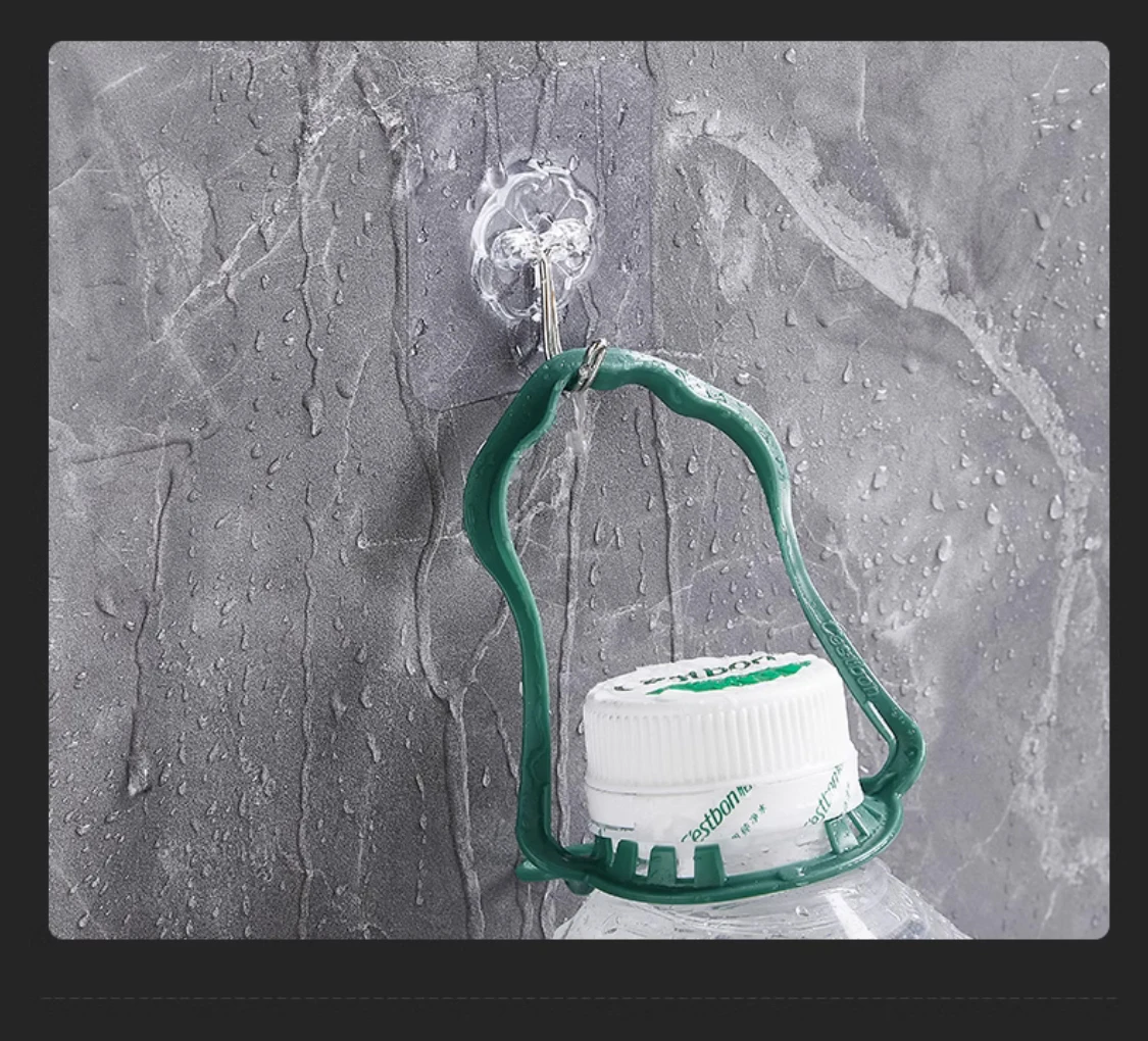 Description Picture 6 of item30 Pcs Hooks Transparent Strong Self Adhesive Door Wall Hangers Hooks Suction Heavy Load Rack Cup Sucker For Kitchen Bathroom