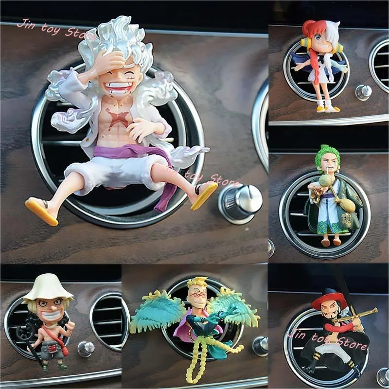 

41 Styles One Piece Anime Figure Nika Luffy Zoro Car Air Outlet Decorations Fragrance Usopp Chopper Uta Figurine Auto Interior