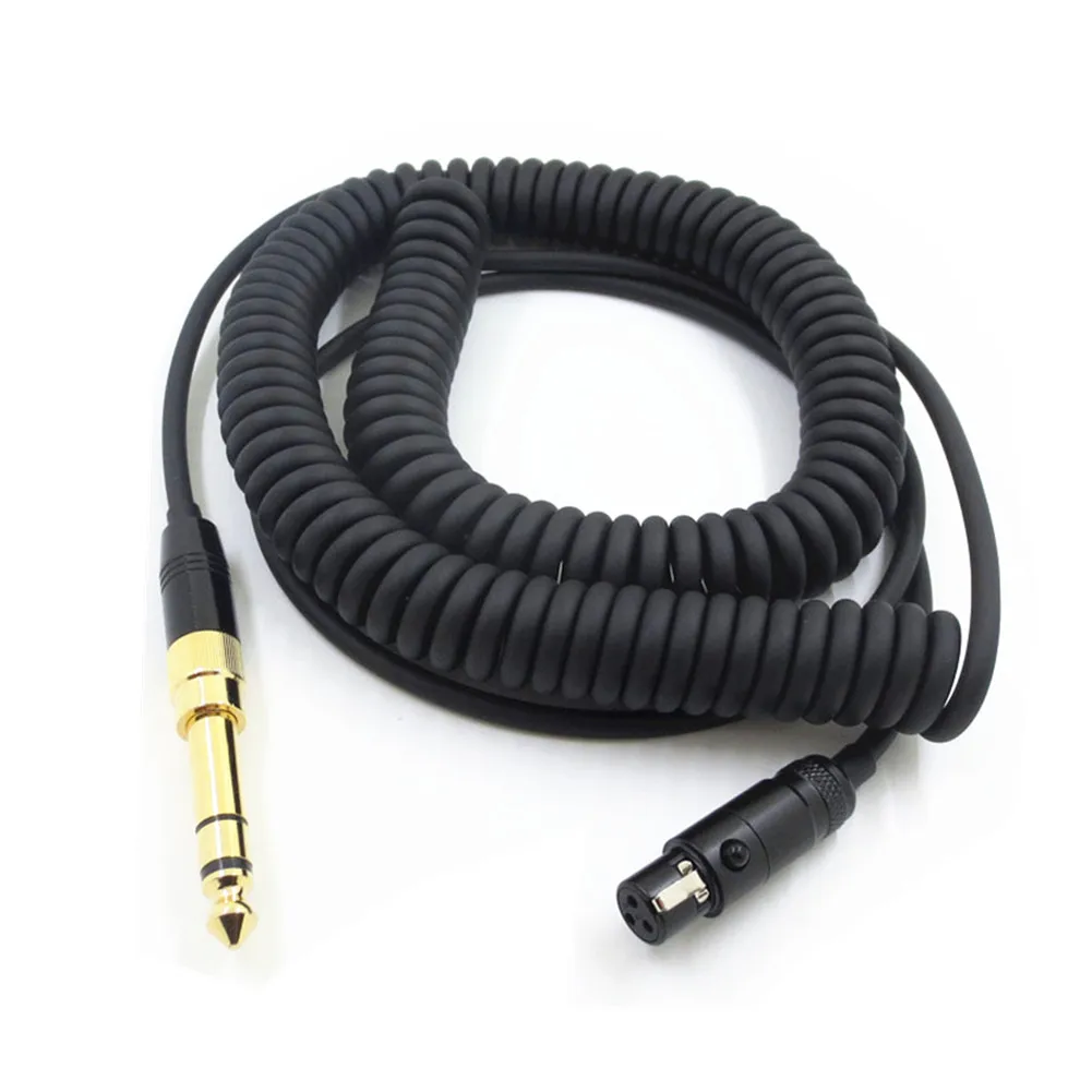 

3 Pin XLR Female To 3.5mm/6.5mm OFC Earphone Audio Cable Extension Spring Cord For AKG K141 K171 K175 K181 K240 Q701