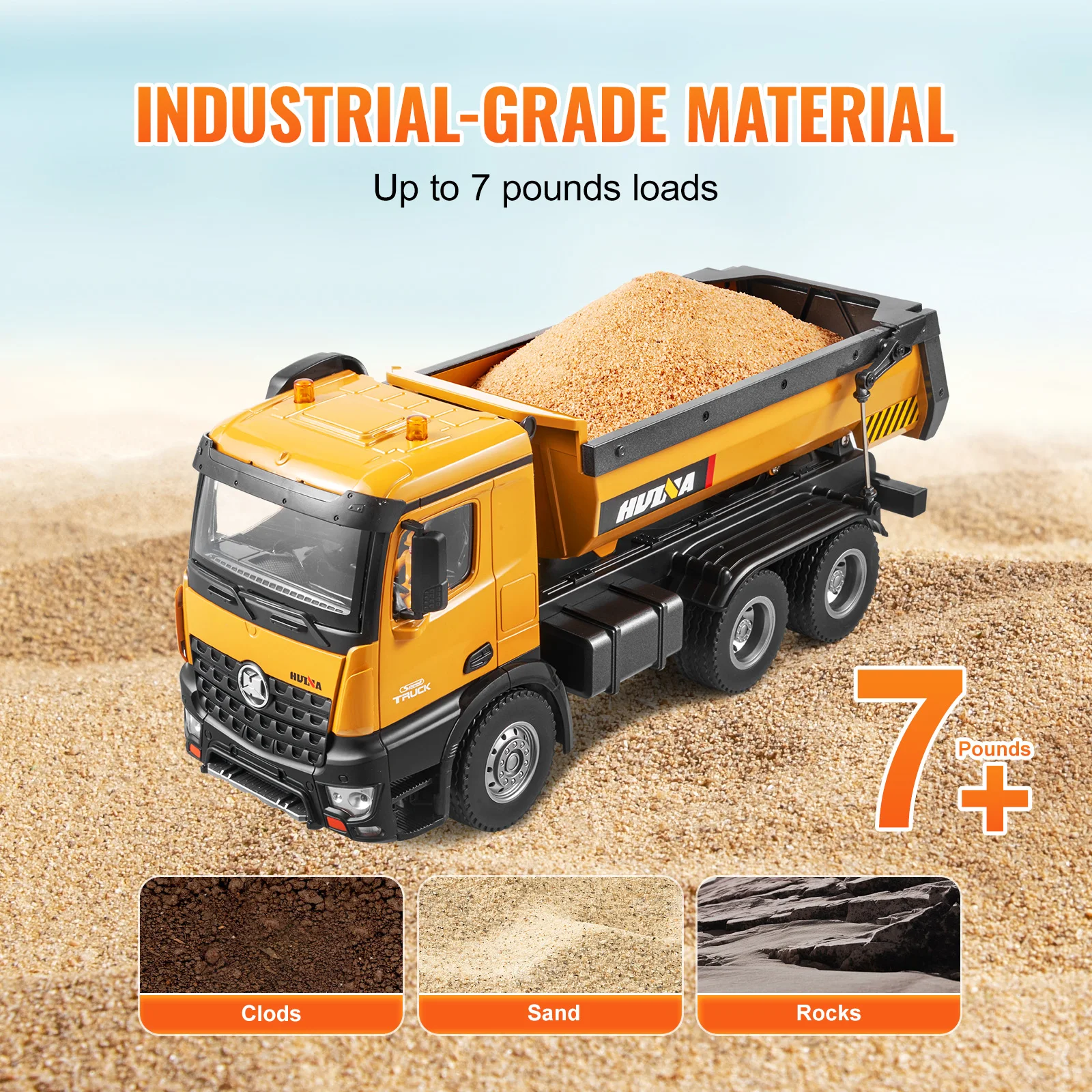 VEVOR RC Excavator Dumper Car Remote Control Engineering Vehicle Crawler Truck Bulldozer Toys for Boys Kids Christmas Gifts 4