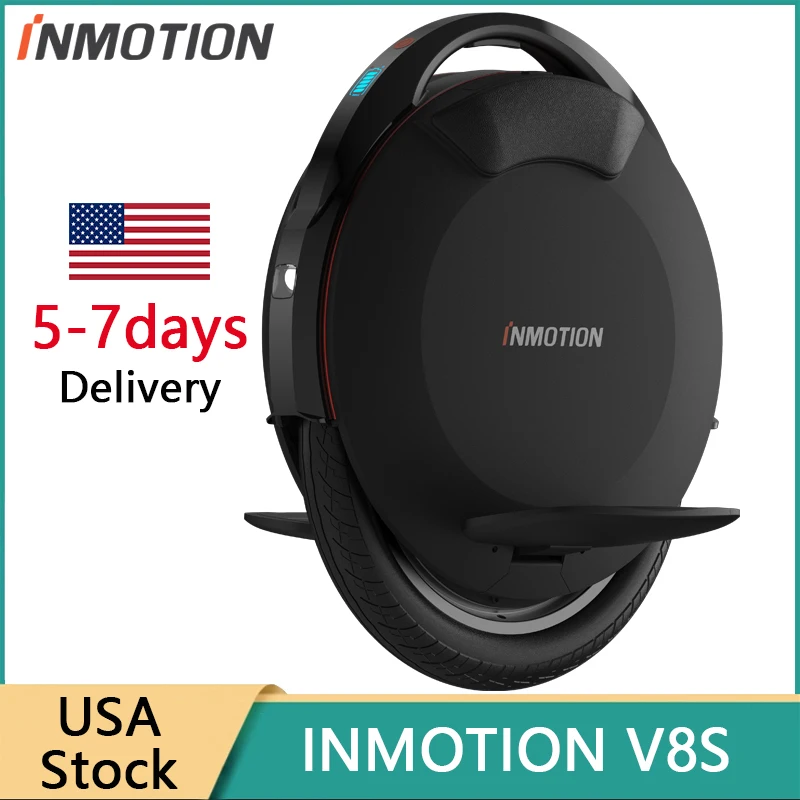 InMotion V8S Elektrisches Einrad - 1000W Leistung | 9.8Ah Akku | 22mph Geschwindigkeit | 47mi Reichweite | e-Einrad InMotion InMotion V8S Elektrisches Einrad - 1000W Leistung | 9.8Ah Akku | 22mph Geschwindigkeit | 47mi Reichweite | e-Einrad InMotion