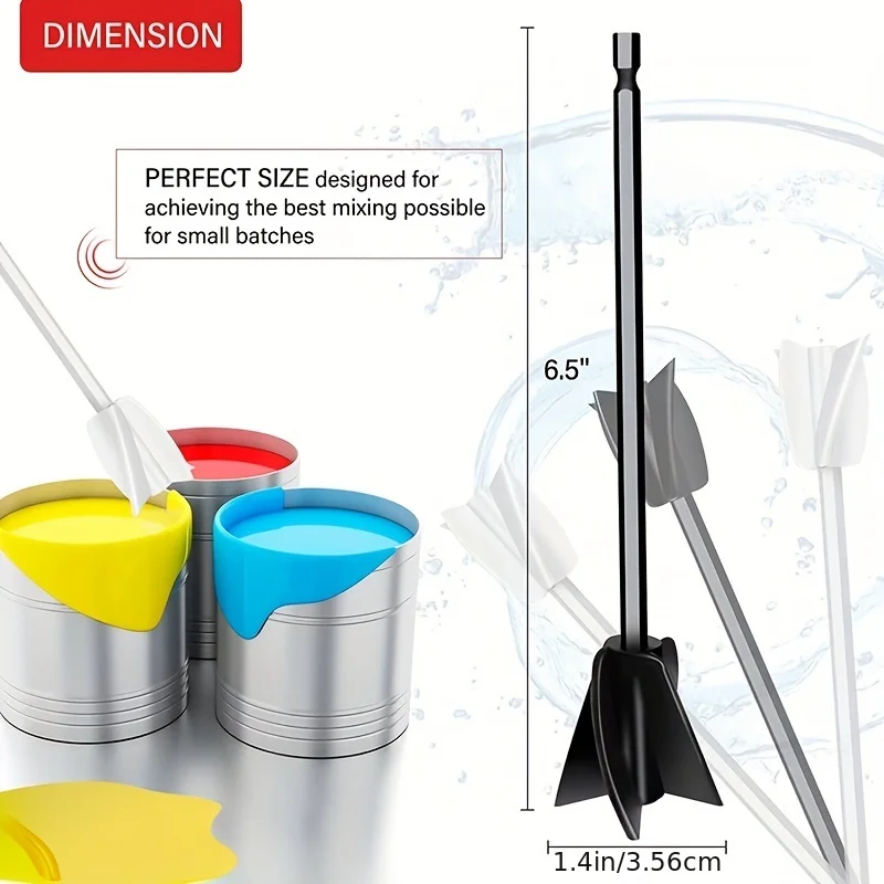 Resin Mixing Paddle Attachment for Drills - Epoxy and Paint Stirrer Tool