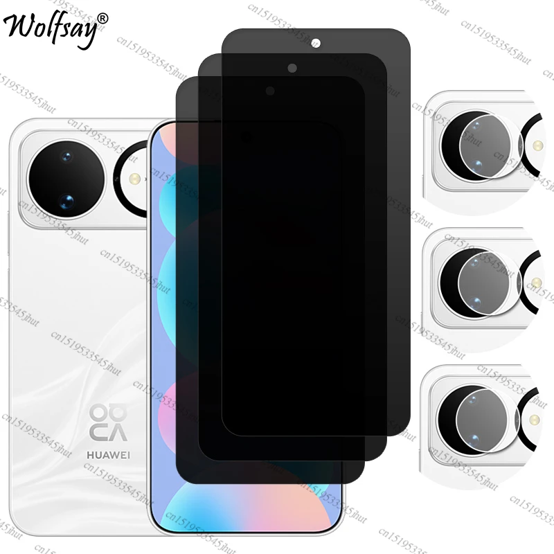 Anti-Spy Tempered Glass Privacy Screen Protector with Camera Protection