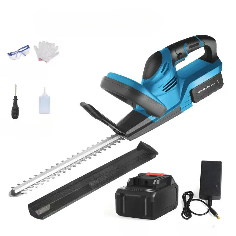 Cordless Hedge Trimmer 22 inch 21V 500W Hedge Trimmer with Dual Action Blade 3/5" Electric Cut Capacity for Bush Lawn Garden