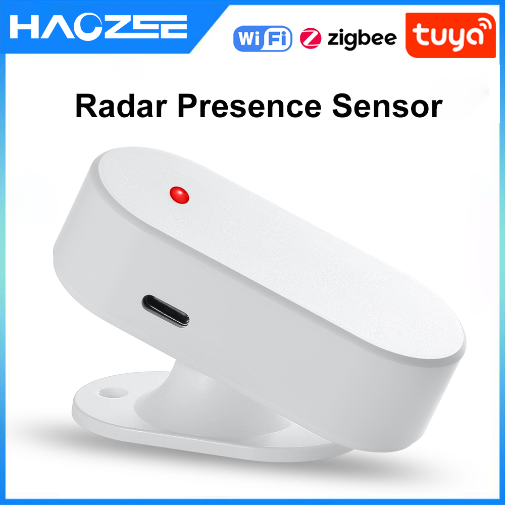 Tuya Zigbee Human Presence Detector Smart Human Body PIR Sensor Radar Detector Motion Sensors Support Home Assistant