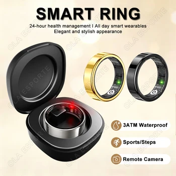 2026 New Smart Ring Bluetooth Call Heart Rate Blood Pressure Monitor 3ATM Waterproof Health Ring Men Women For Android IOS Gift 1