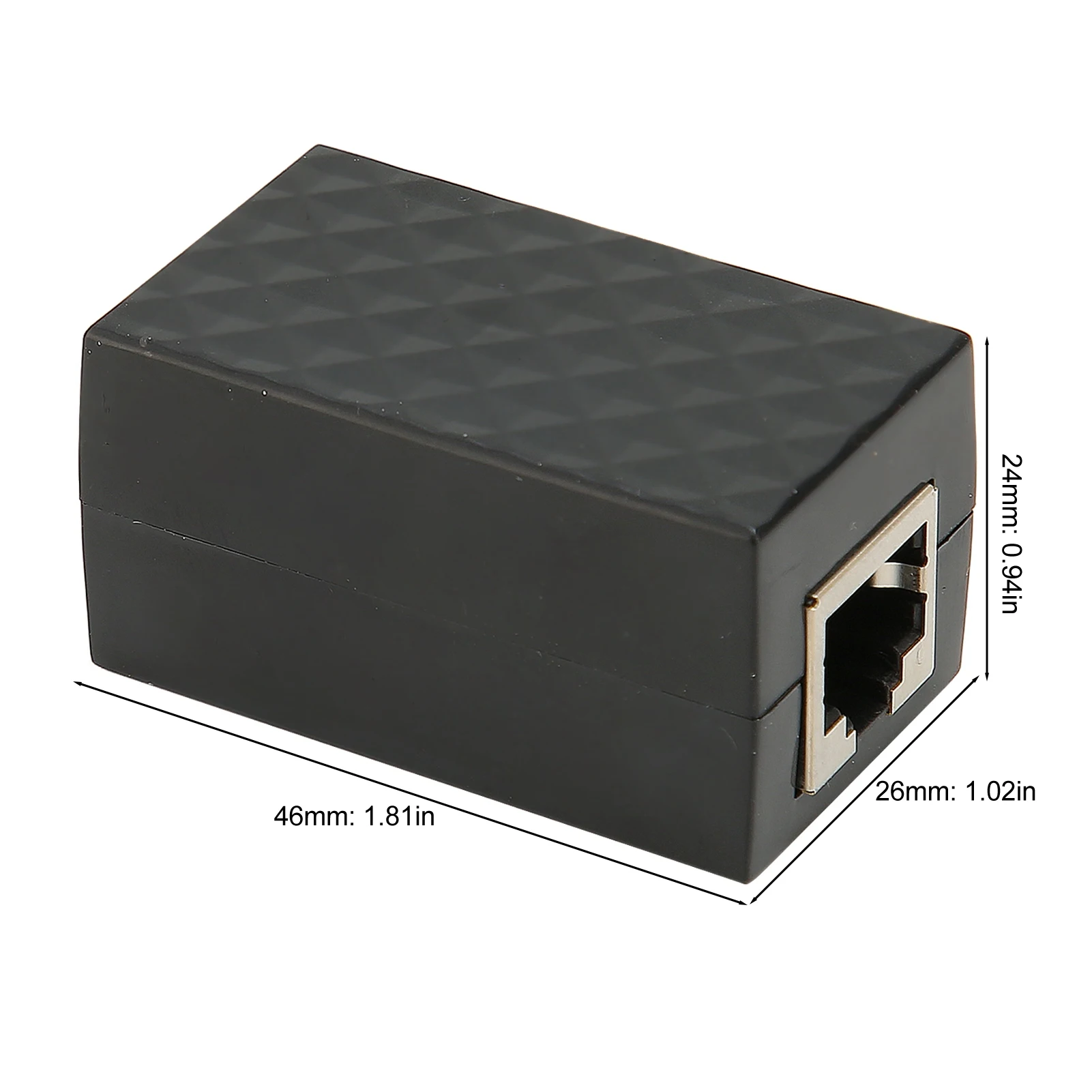 Surge Protector Ethernet RJ45 Female POE Gigabit LAN CAT5 CAT6 Plug and Play Thunder Arrester