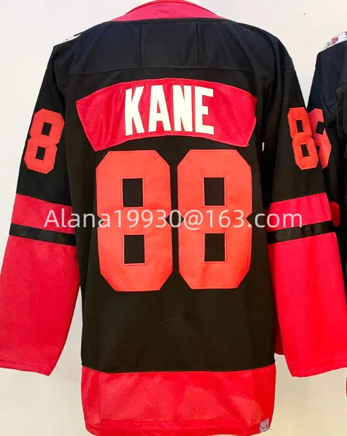 사용자 정의 아이스 하키 스티치 저지 이름 번호 Dylan Larkin Patrick Kane Lucas Raymond Seider DeBrincat Howe Yzerman Jerseys