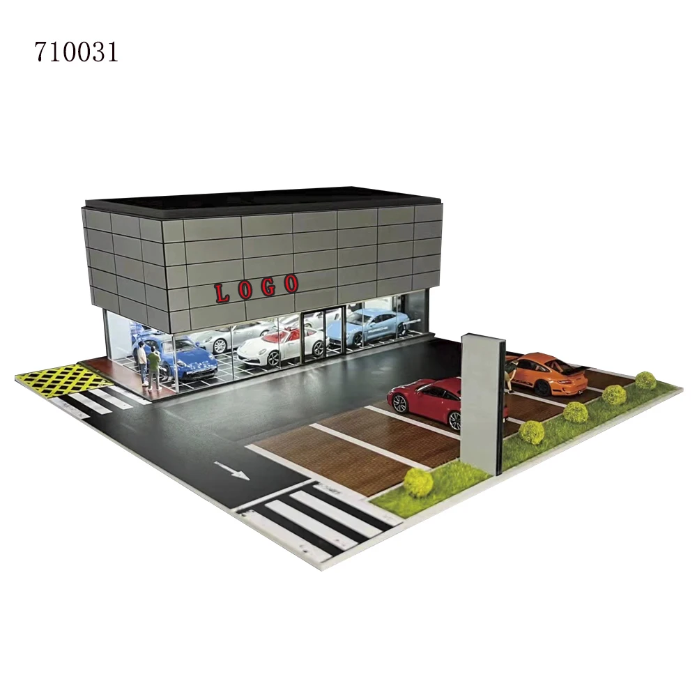 Kit De Construction Parking LED 1:64 Avec Voitures – Modèle à Assembler, éclairage USB