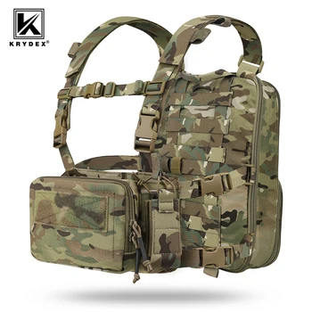KRYDEX Tactical Flatpack - D3 Backpack - D3CR Chest Rig, Vest Rifle AK M4 Pistol Magazine - Pouch Hunting, Paintball, Hiking Camo Bag 2