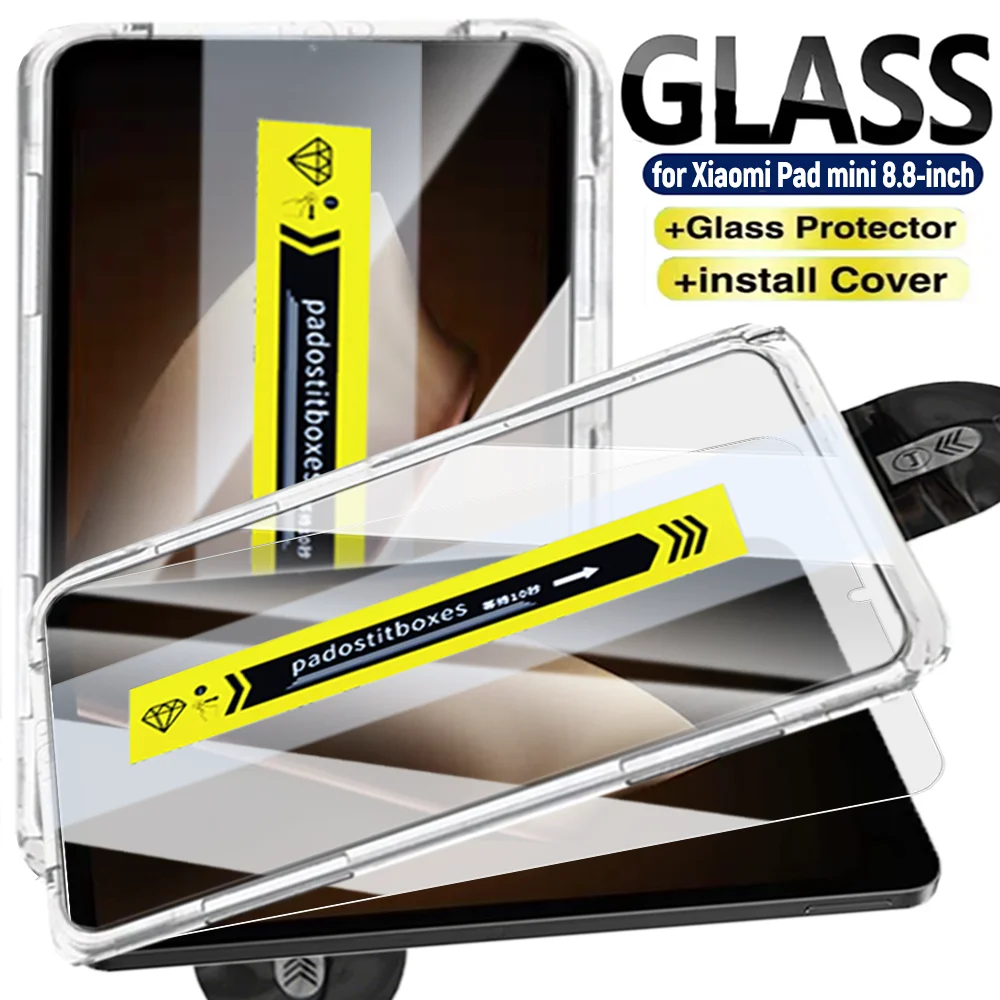 Tempered Glass Dust-Free Screen Protector with Auto Installation Kit