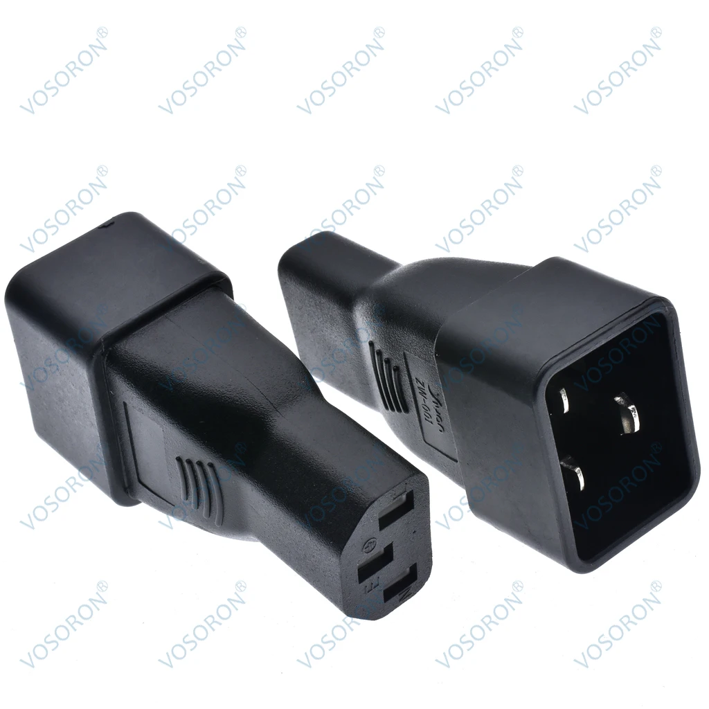 AC Adapter IEC 320 C13 to C20 IEC 16A to 10A C20 16A C13 10A Power Connector plug adapter,ac adapter,power plug connector