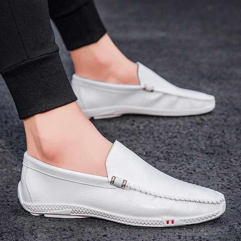 

Flats Men Casual Shoes Luxury Brand Business Mens Loafers Formal Office Moccasins Breathable Slip on Driving Shoes for Men