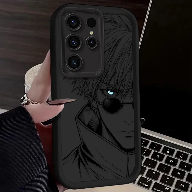 Jujutsu Kaisen Gojo Geto Minimalist Line Art Phone Case