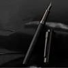 HERO Black Forest Metal Fountain Pen Titanium Black Extra Fine Nib Beautiful Tree Texture Excellent Writing Gift Pen 4