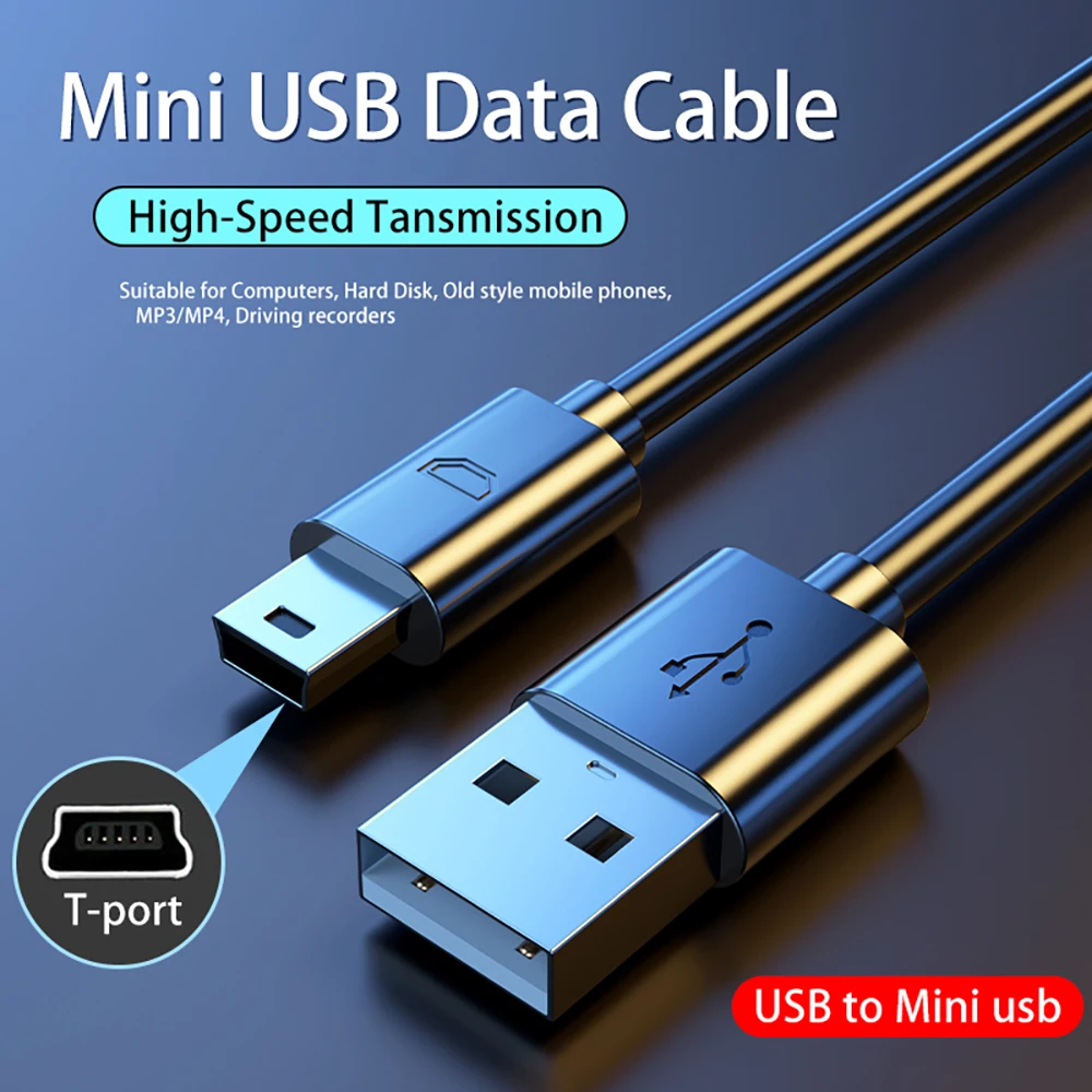 미니 USB 케이블 - USB 고속 데이터 충전 케이블, MP3 MP4 플레이어, 차량용 DVR, GPS, 디지털 카메라, HDD용 휴대폰 액세서리