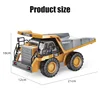 1:24 9CH RC Alloy Dump Truck Car Engineering Vehicle Forklift Heavy Excavator Remote Control Car Toys for Boys Children's Gifts 5