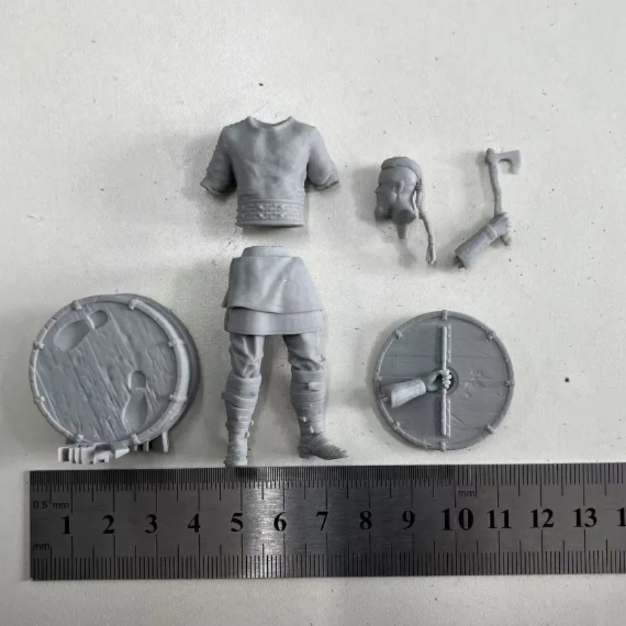 1/24 75mm 비율 수지 바디 조립 모델 키트 바이킹 전사 역사 취미 미니어처 조립되지 않은 도색되지 않은 DIY 장난감