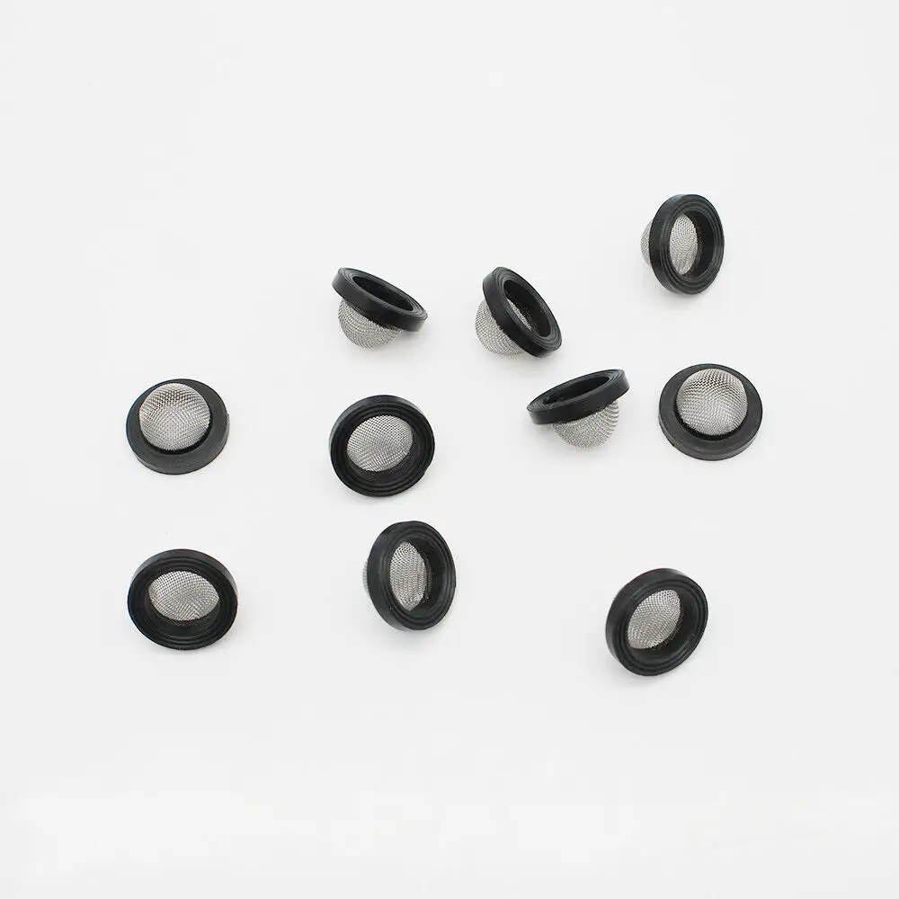 

10pcs Pressure Washer Filters 1/2inches Mesh Replacement Parts Home Garden Shower Hose Silicone Rubber Washers Filter