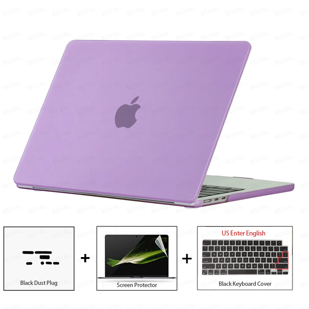 Ultra-Thin Protective Case Set with Dust Plug, Screen Film & Keyboard Cover
