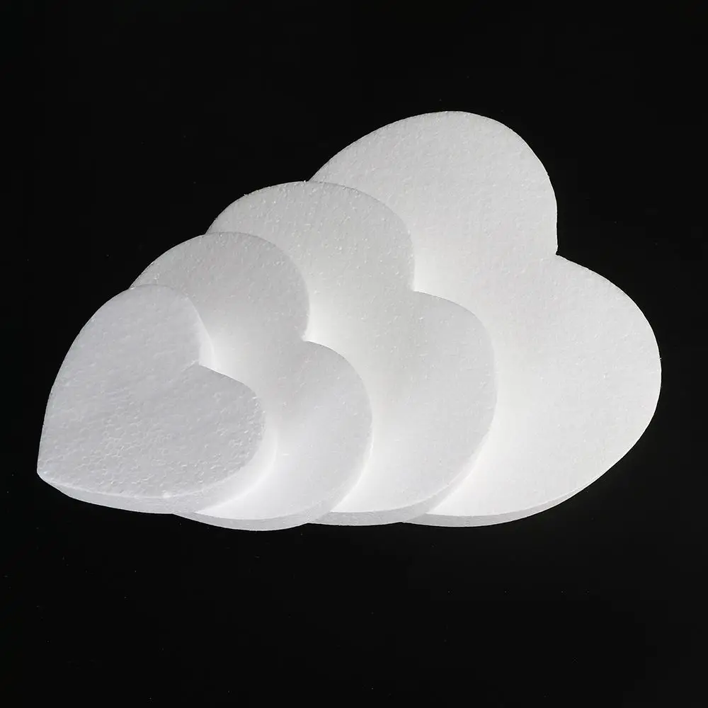 4/6/8//15cm neue Herz schaum form weiße Bastel kugeln Modellierung Polystyrol Hochzeits dekor DIY Ball Spielzeug Party Dekor – Detail 11
