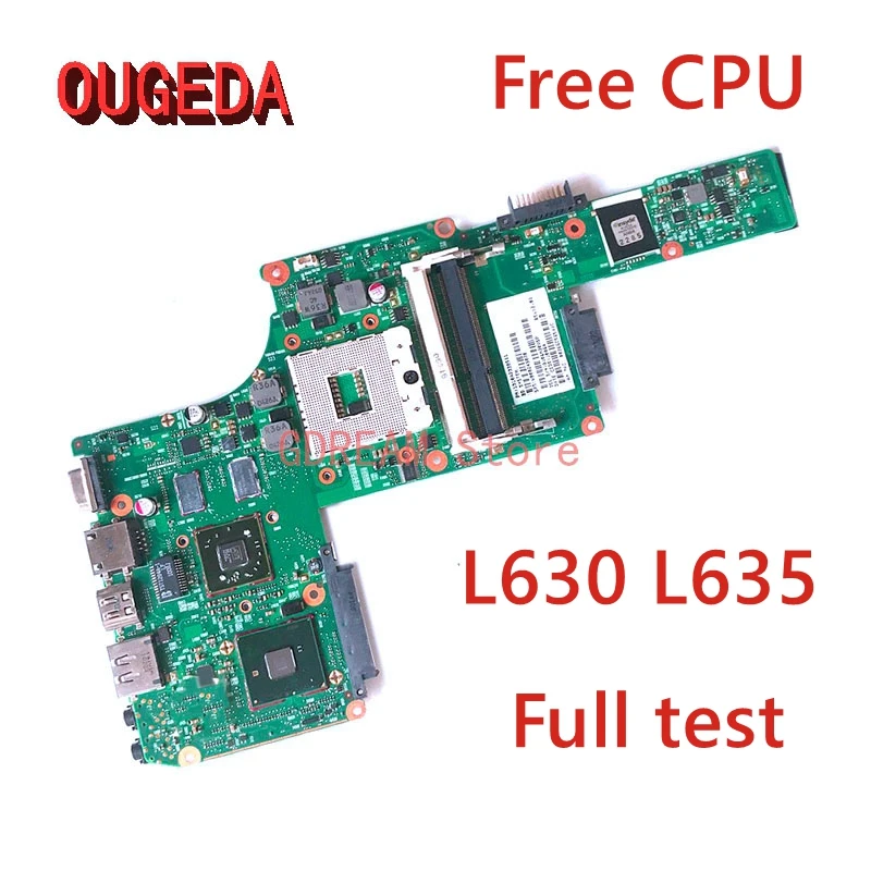 

Материнская плата OUGEDA 6050A2338501-MB-A02 V000245030 V000245020 для ноутбука Toshiba satellite L630 L635, материнская плата HM55 DDR3, бесплатный ЦП