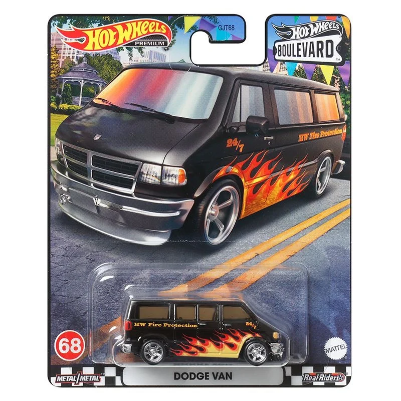 Original Hot Wheels Boulevard Series Premium Car Alloy Dodge Van LBWK Volkswagen Ford Kid Toys for Boys Real Riders Diecast 1/64