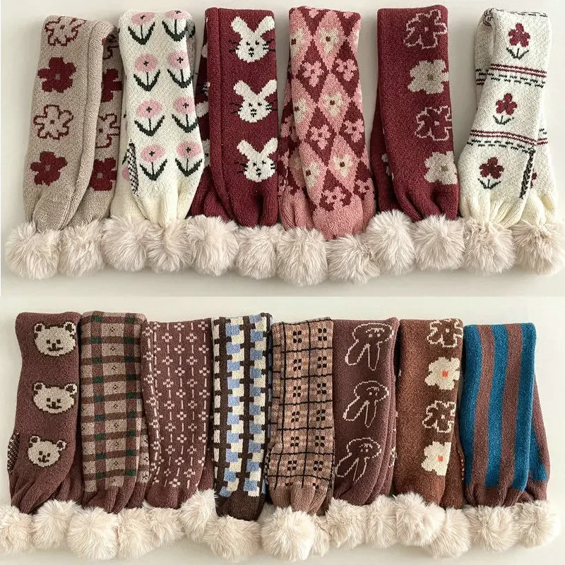 New Baby Kids Scarf Boys Girls Winter Warm Scarf Women Knit Shawl Children Cartoon Bear Rabbit Neck Collar Keep Warm