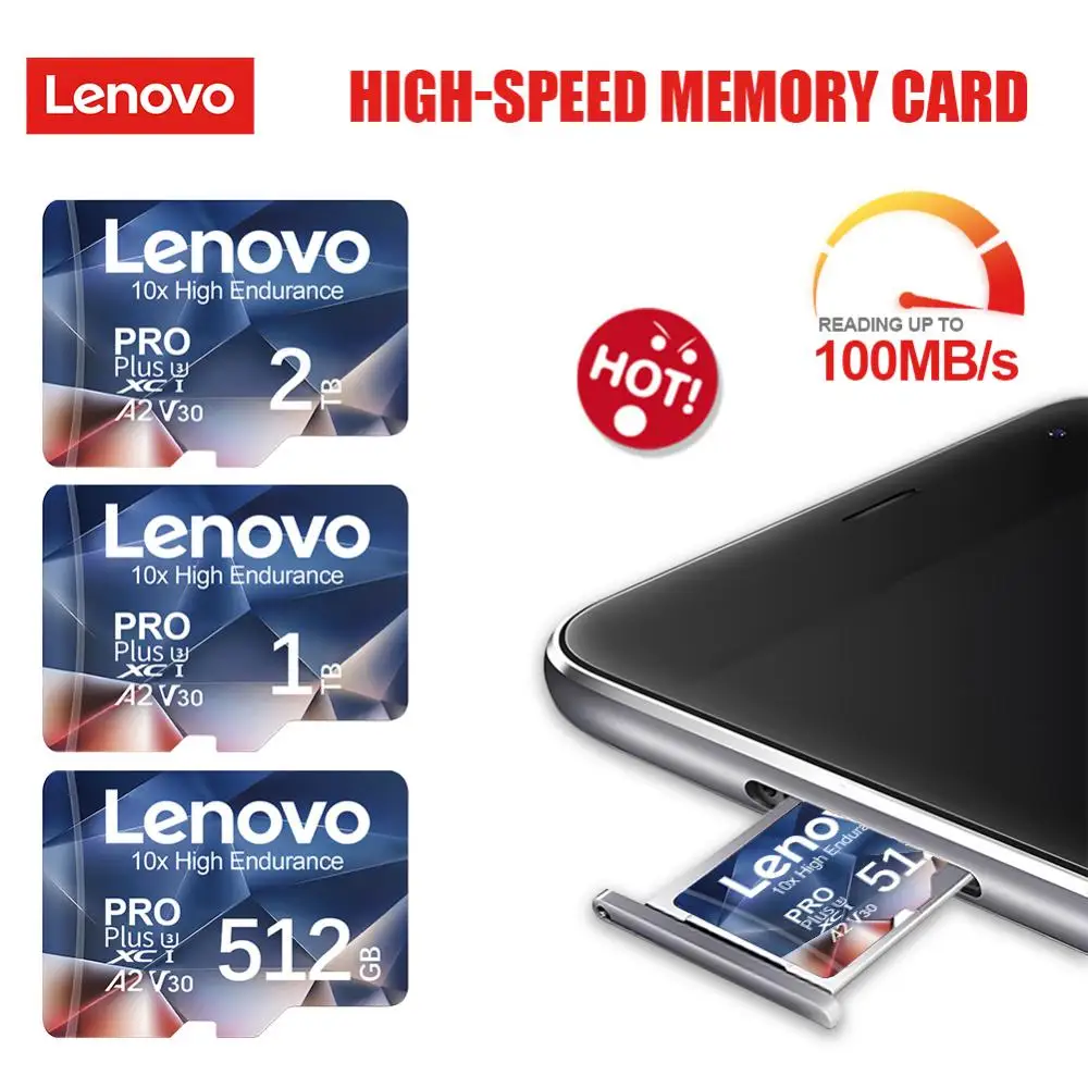 Scheda Di Memoria Lenovo 2Tb Scheda Sd Micro Tf Classe 10 Scheda Sd Scheda Di Memoria Flash Sd Da 1Tb Cartao De Memoria Per Steam Deck Nintendo