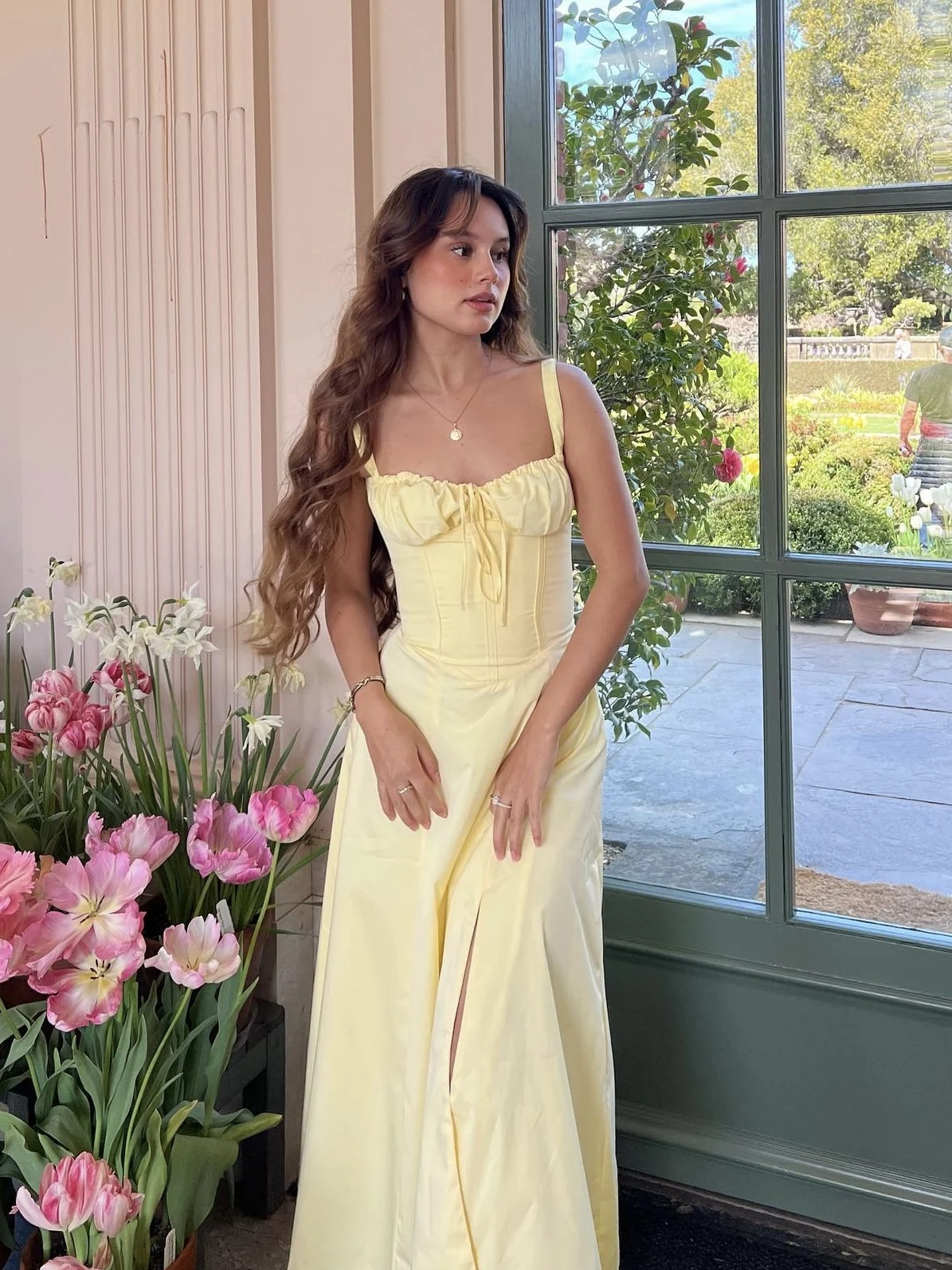 French Vintage Strap Birthday Party Dress High Split Lace-up Summer Off Shoulder A-line Sleeveless Prom Robe Solid Vestido Mujer