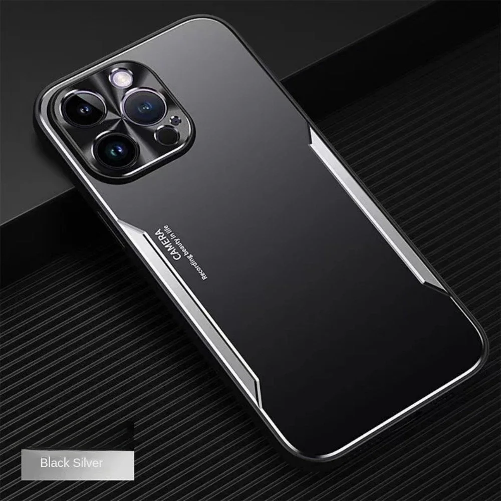 Luxury Aluminum Alloy Shockproof Back Case with Metal Lens Protection