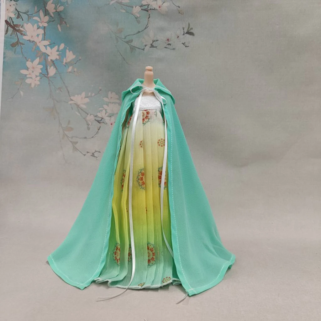 Blyth 1/6 1/4 1/3 BJD Cape Ancient Costume Clothes Chinese Hanfu Cloak For BJD/SD YOSD MSD SD13 Big Girl Doll Accessories C1953