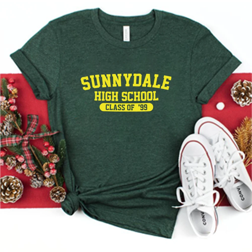 Sunnydale High School Class of '99 T Shirt Buffy The Vampire Slayer Shirt Aesthetic Sunnydale Tee Unisex Short Sleeve Tops 6