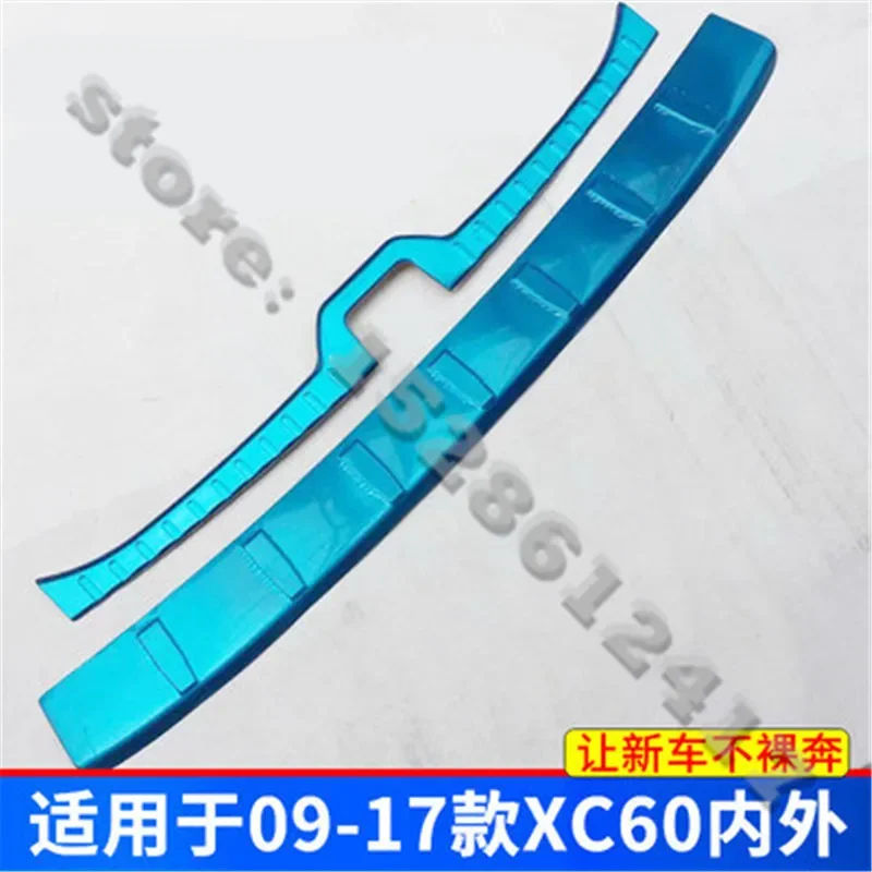 

For Volvo XC60 2009-2014 Car styling Stainless Steel car Rear Bumper Protector Sill Trunk Tread Plate Trim car accessories