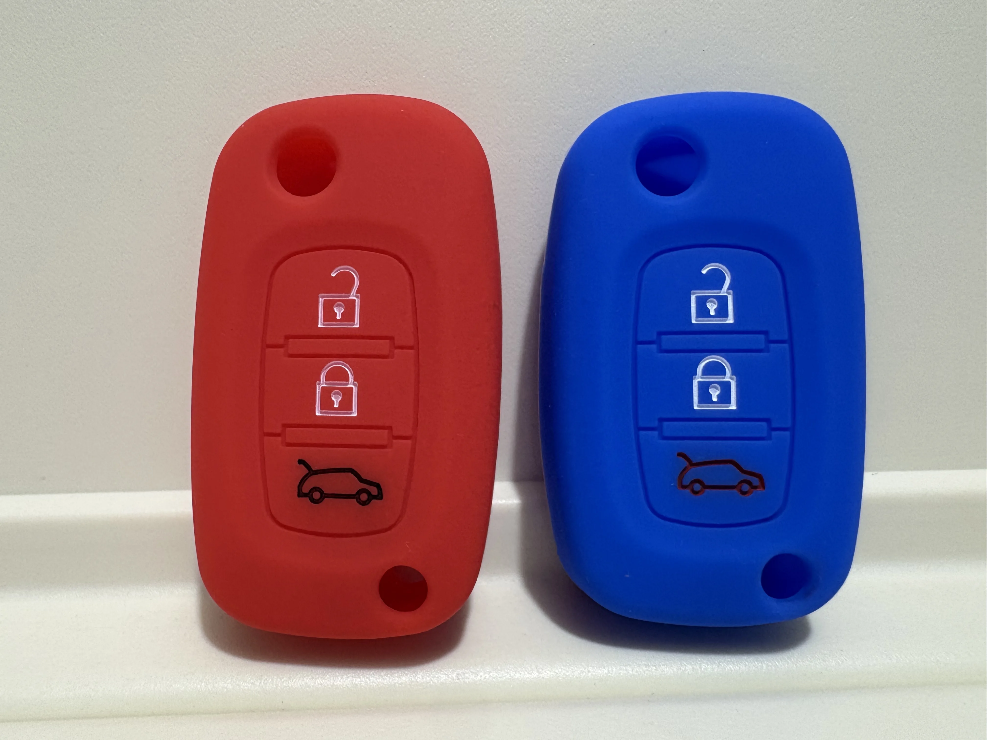 Silicone Rubber 3-Button Car Key Case Cover