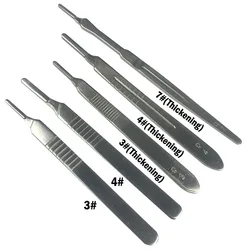Steel Scalpel Handle Utility Blade Handle Carving Replacement 3# 4# 7# PCB Repair Animal Surgical Knife Carving DIY Hand Tools