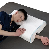 Breathable Memory Foams Neck Pillow For Uninterrupted Sleep Sleeping Pillow For Couple Memory Pillow Left arm model 5
