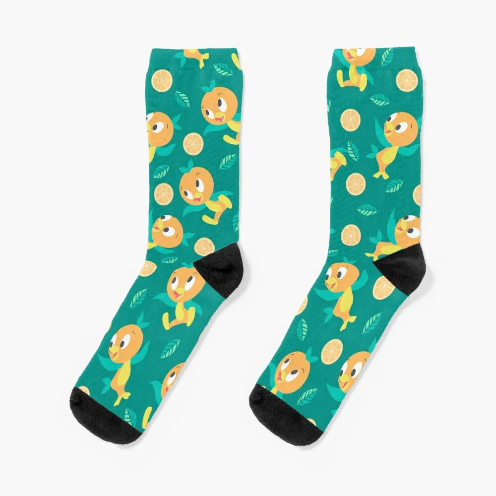 Teal Orange Bird Pattern Socks basketball socks tennis Ladies Socks Men's kanji camo love peace happiness jungle socks socks winter socks ladies