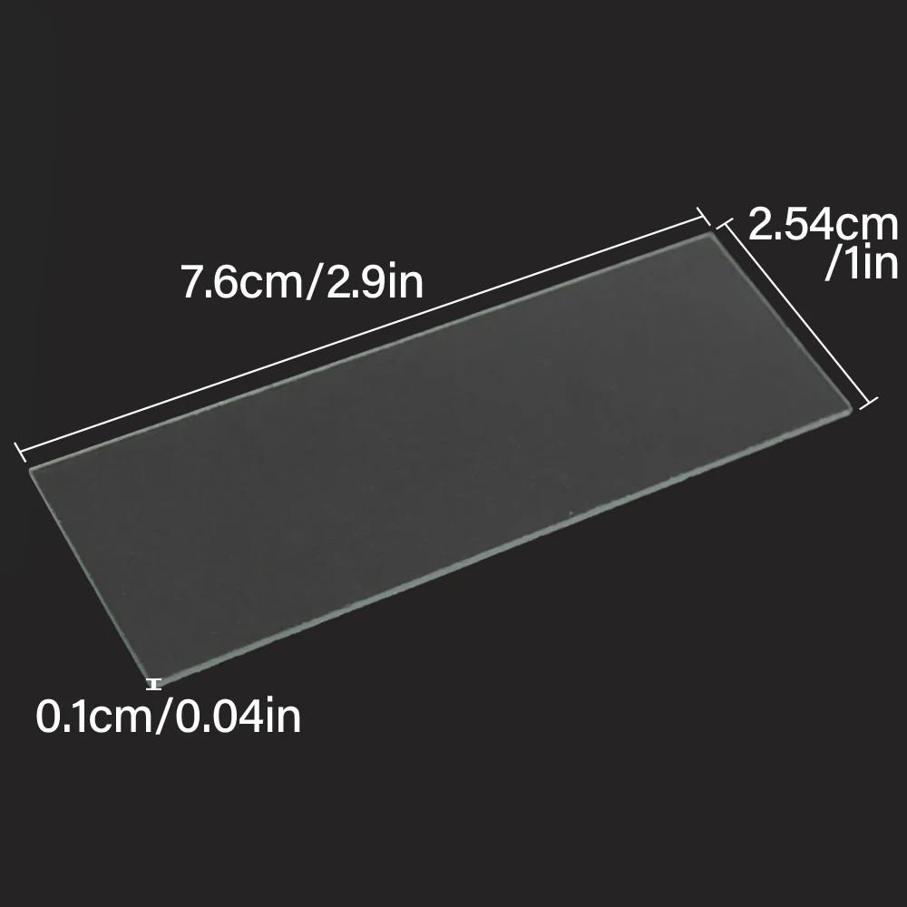 5Pcs 1mm Thickness Cavity Glass Coverslips Single Concave Microscope Glass Slides Reusable Laboratory Blank Sample Cover Glass 6