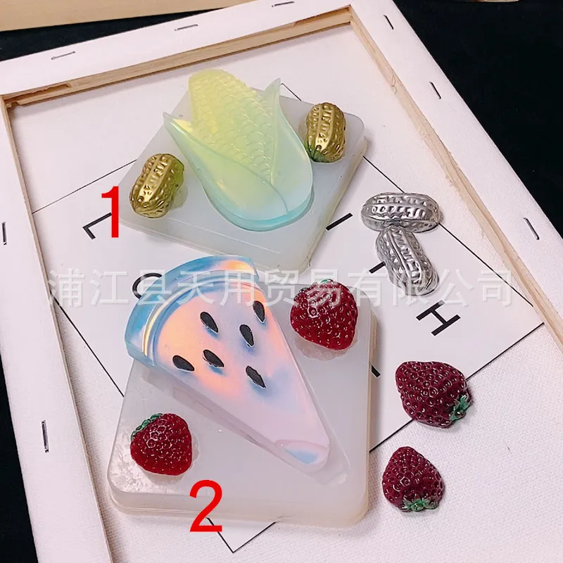 10pcs Simulation Cream Fake Candy Beads Watermelon Sugar diy décor Phone  Case Decoration Accessories Tiara About