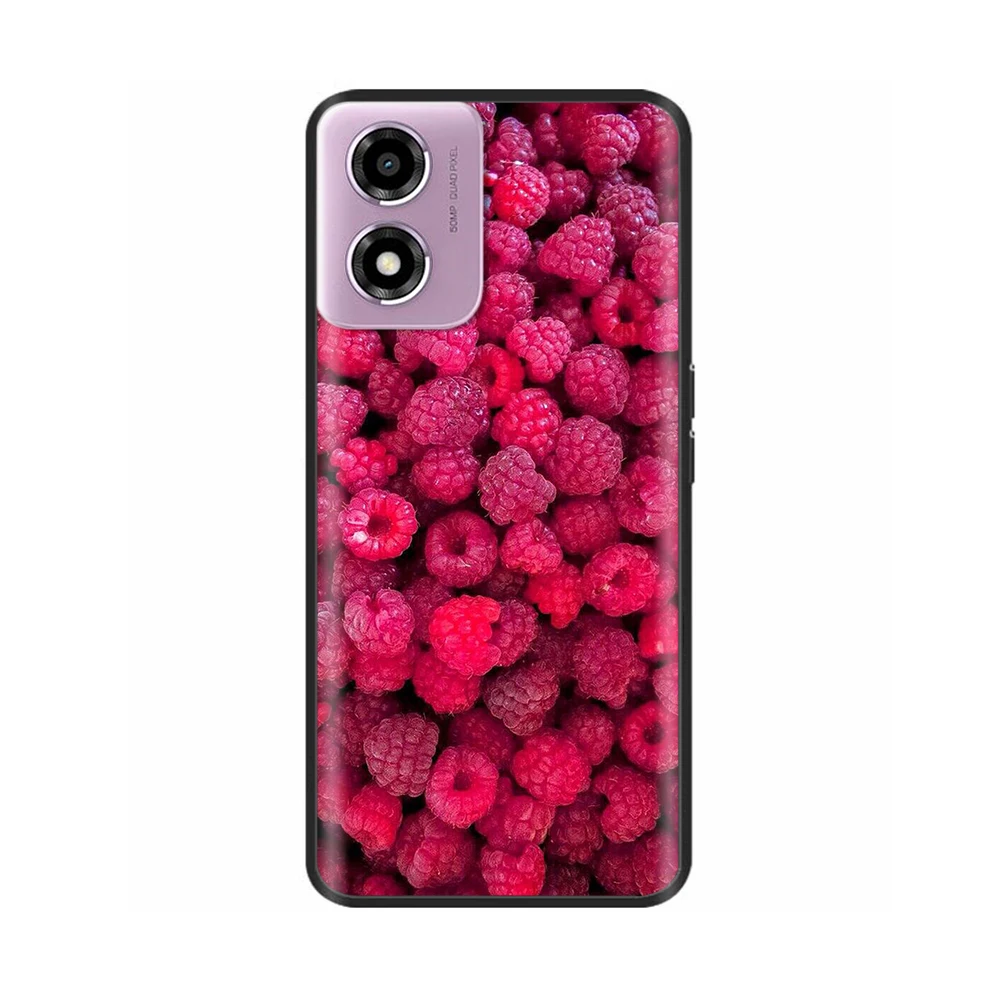 Motorola Moto E14 Soft TPU Silicone Protective Back Cover with Printed Design