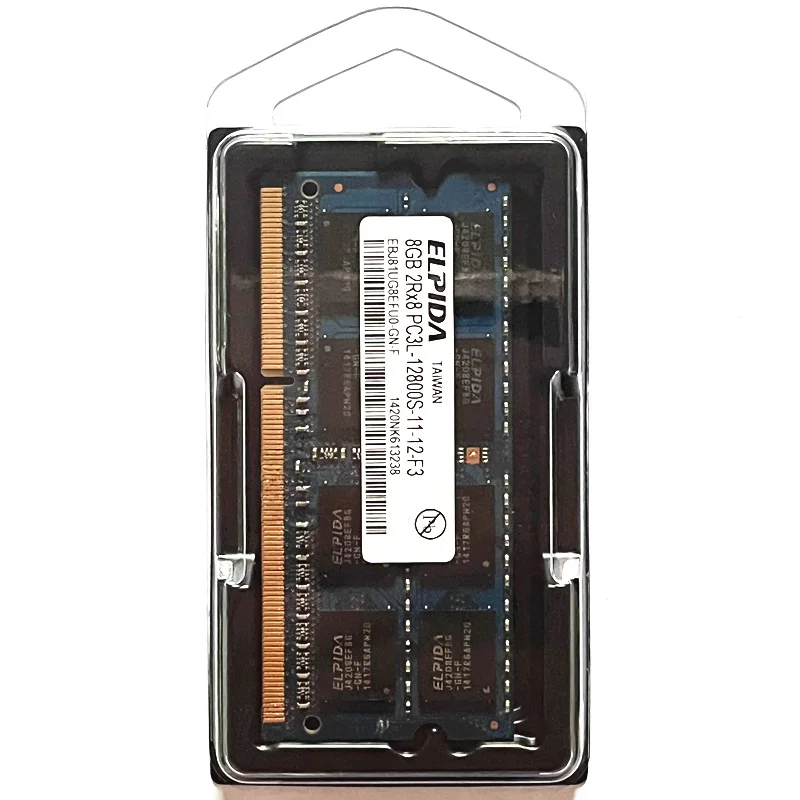PCパーツ ELPIDA 8GB Memory Ram PC3-12800S-11-10-F3 1600MHZ 204pins SO-DIMM Elpida 8GB Memory Ram PC3-12800S-11-10-F3 1600MHZ 204pins SO