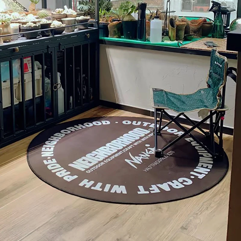 Neighborhood Round Carpet Cool Living Room Bedroom Mats Decoration Floor  Carpets NBHD Anti Slip Large Printed Area Rugs 5