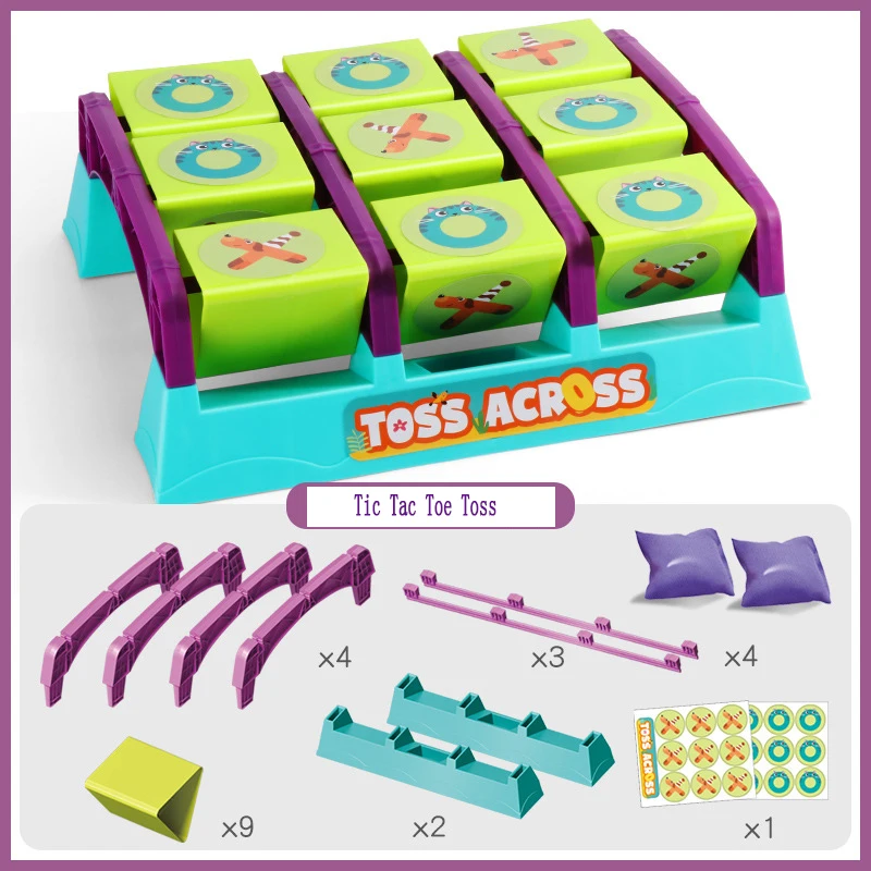 Tic Tac Toe Toss Sandbag Throwing Game Tictactoe Tossing Game Children multiplayer Sport Toy Outdoor Fun Kids Toy Christmas Gift 3