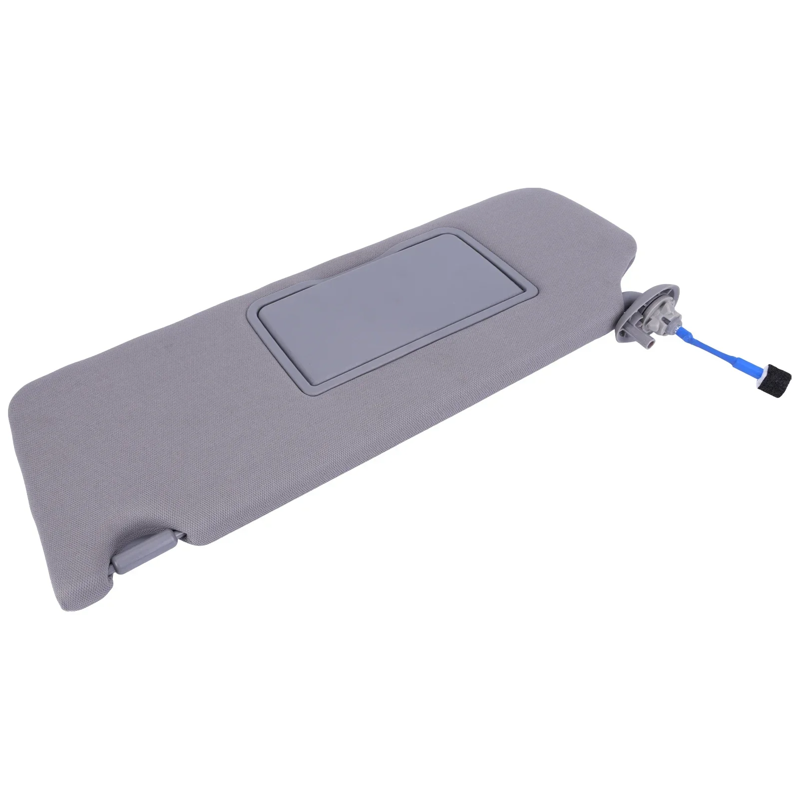 Gray Plastic Cloth Sun Visor with Light for Driver Side